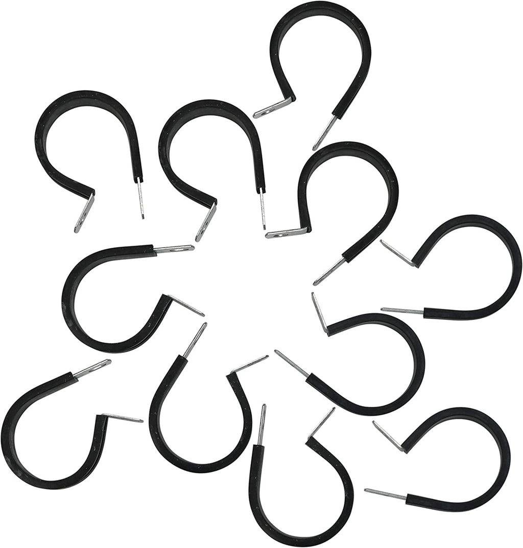 1.5-inch Stainless Steel Metal Strap Pipe Cushion Clamps, 11-Pack