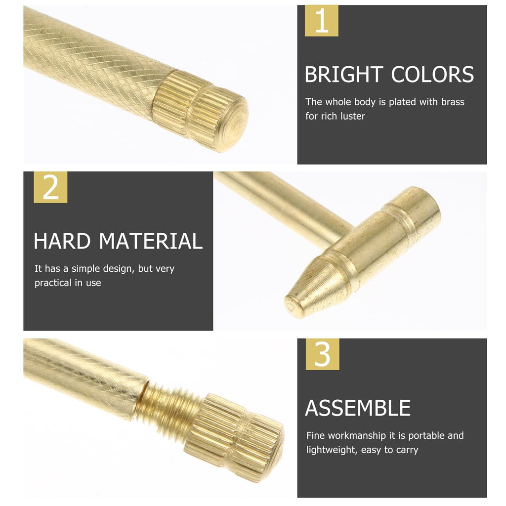 1 Set Mini Hammer Multifunction Hammer DIY Copper Hammer Screw Driver Hammer