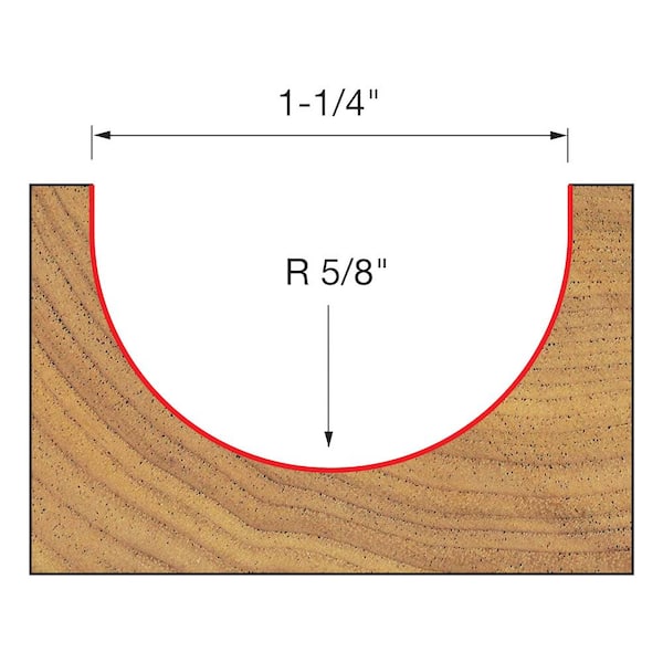 1-1/4 in. Round Nose Bit