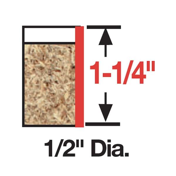 1/2 in. Carbide Panel Pilot Router Bit