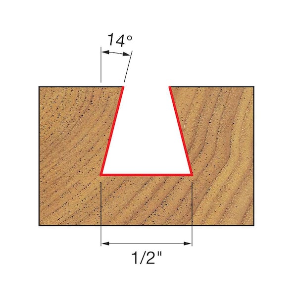 1/2 in. Dovetail Bit
