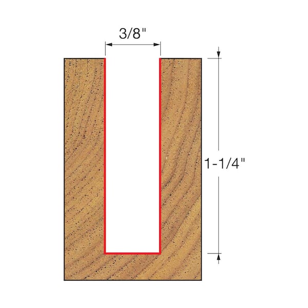 1/2 in. Shank Up Spiral Router Bit