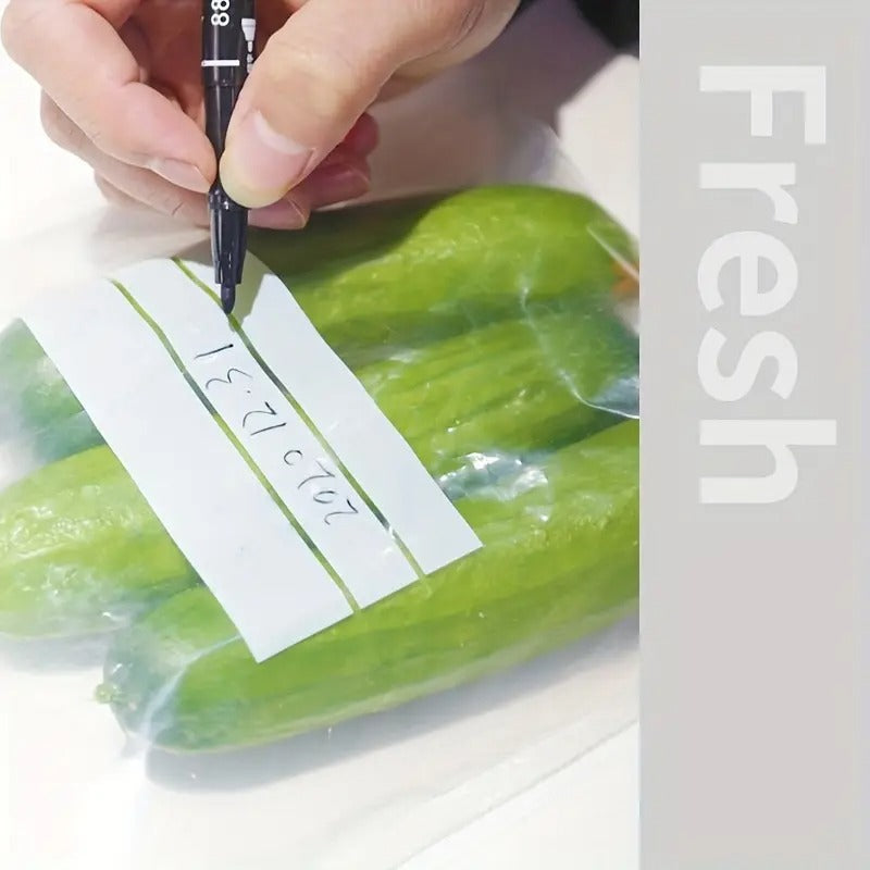 45pcs Heavy-Duty Transparent Food Storage Bags with Double Zipper-like Sealing Strip - Airtight, Leakproof, Reusable for Freshness - Ideal for Kitchen, Pantry, Freezer, Fridge - Keep Dry Goods, Meat, Vegetables,