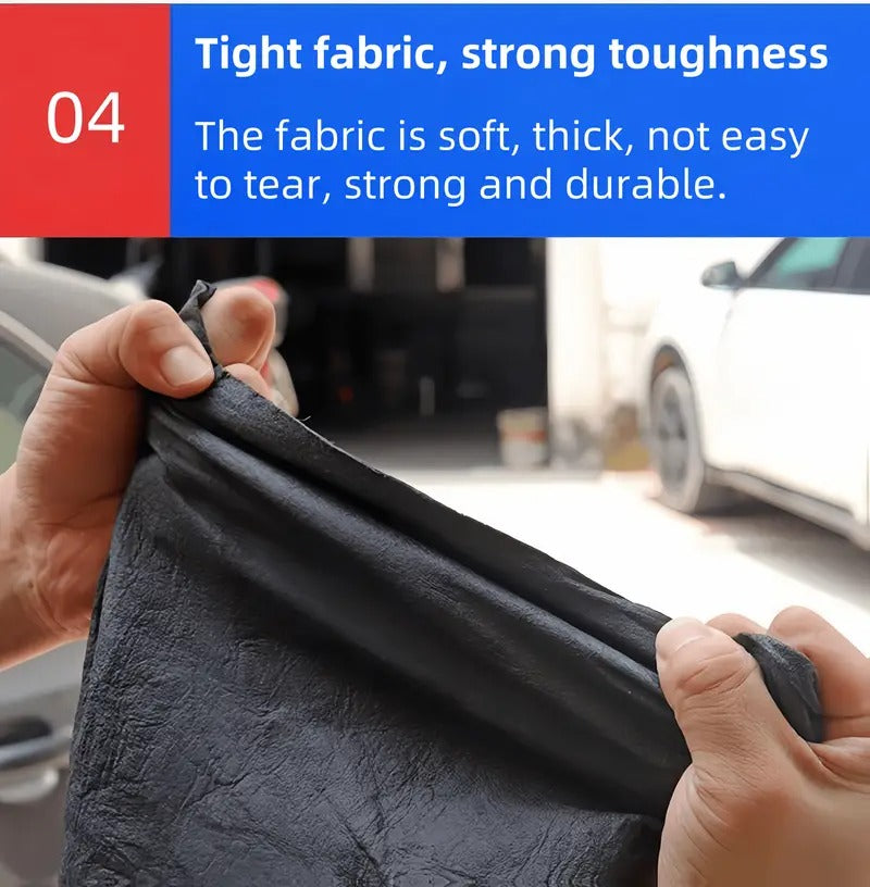 5pcs Magic Cleaning Cloths - Microfiber, No-Residue, Streak-Free for Glass, Mirrors & Windows - Ideal for Kitchen, Bathroom, Car & Living Room - Vintage Style, Oblong Shape, Bathroom Cleaning Essentials|Vintage