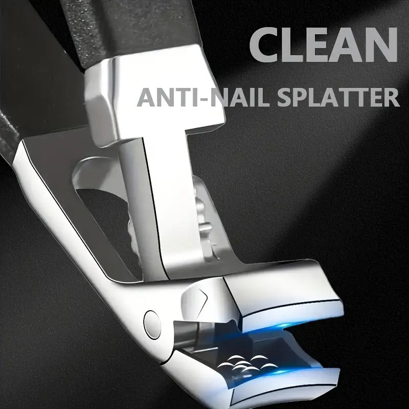 4pcs Elderly-friendly Nail Clipper Set - Wide Mouth, Extra Large Opening, Catcher, Professional Sharp Scissors, Heavy Duty Haircutting Scissors for Thick Nails, Long Handle, Easy to Use, Safe And Convenient