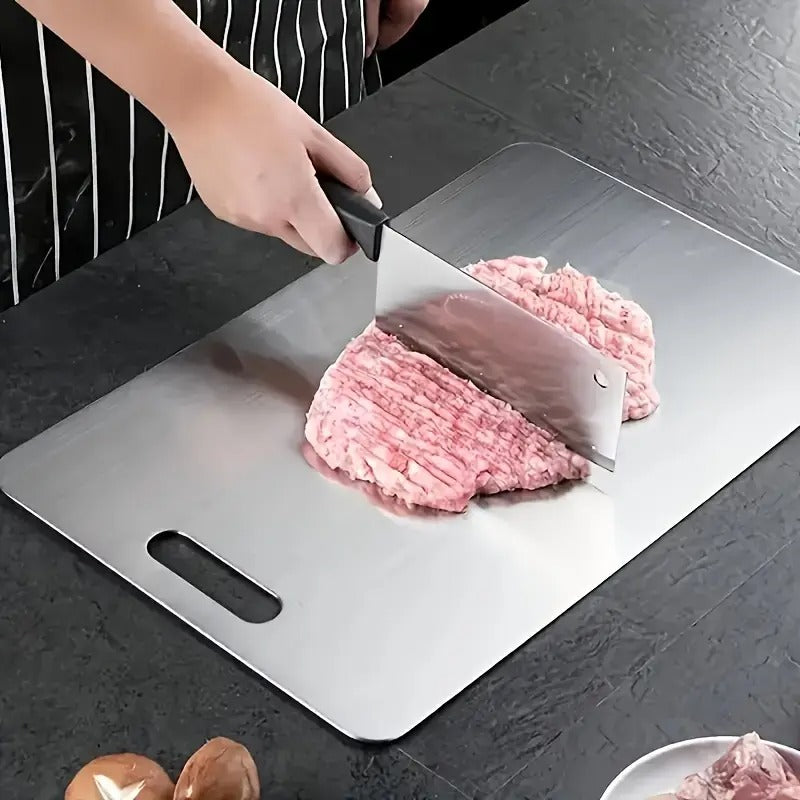 3pcs Premium Stainless Steel Cutting Board Set - Durable, Easy to Clean, Rust-Resistant, BPA-Free, Space-Saving Kitchen Ready for Food Preparation, Food Preparation Essentials|Modern Kitchenware|Durable Cutting Boards, Cutting