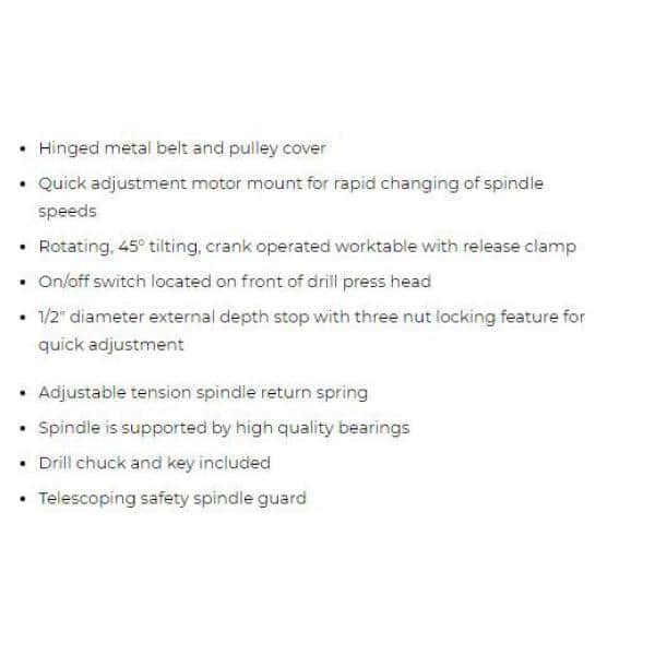 1.5 HP 20 in. Floor Standing Drill Press with Worklight, 12-Speed, 115/230-Volt, JDP-20MF