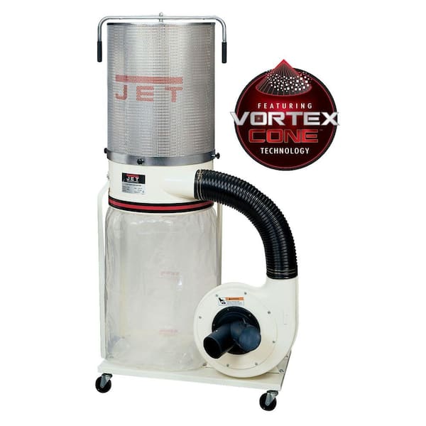 1.5 HP 1100 CFM 4 or 6 in. Dust Collector with Vortex Cone and 2-Micron Canister Kit, 115/230-Volt, DC-1100VX-CK