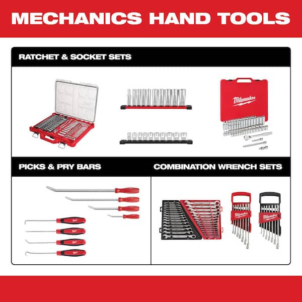 1/2 in. Drive SAE/Metric Ratchet and Socket Mechanics Tool Set (47-Piece)
