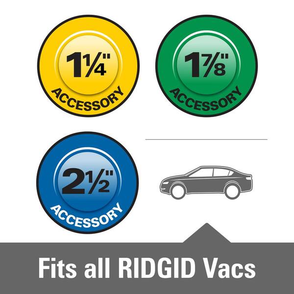 1-1/4 in. Car Cleaning Accessory Kit for RIDGID Wet/Dry Shop Vacuums