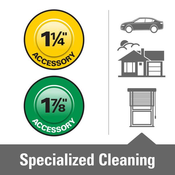 1-1/4 in. to 1-7/8 in. Dusting Brush and Crevice Tool Accessory Kit for RIDGID Wet/Dry Shop Vacuums