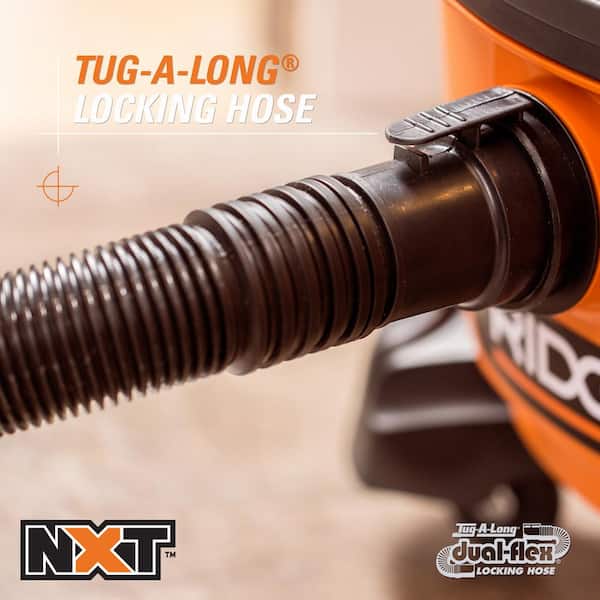 1-7/8 in. x 7 ft. Tug-A-Long Locking Vacuum Hose for RIDGID Wet/Dry Shop Vacuums