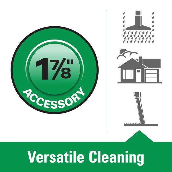 1-7/8 in. DIY Shop Vac Attachment Kit with 7 Vac Parts for RIDGID Wet/Dry Shop Vacuums