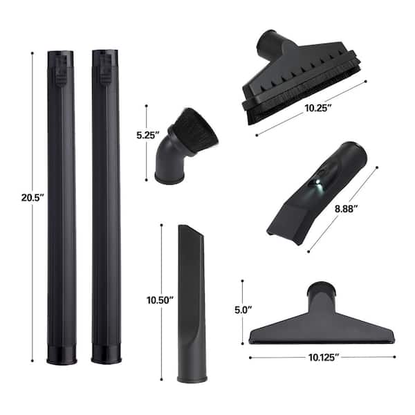 1-7/8 in. DIY Shop Vac Attachment Kit with 7 Vac Parts for RIDGID Wet/Dry Shop Vacuums