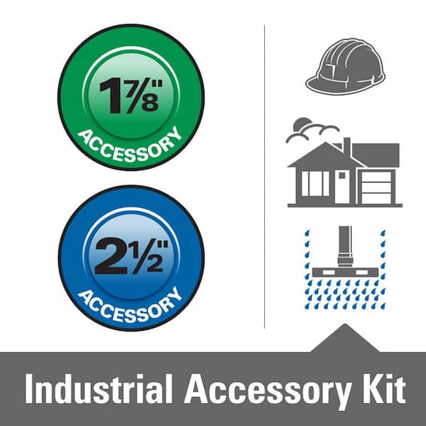 1-7/8 in. and 2-1/2 in. Heavy-Duty Cleaning Accessory Kit for RIDGID Wet/Dry Shop Vacuums