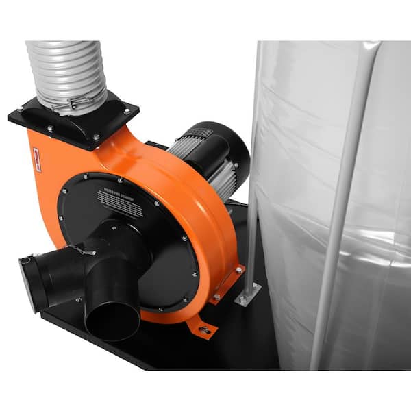 1,300 CFM 14 Amp 50 Gal. 5 Mic Woodworking Dust Collector with Collection Bag and Mobile Base