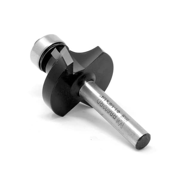 1-1/8 in. Roundover Carbide Tipped Router Bit with 1/4 in. Shank